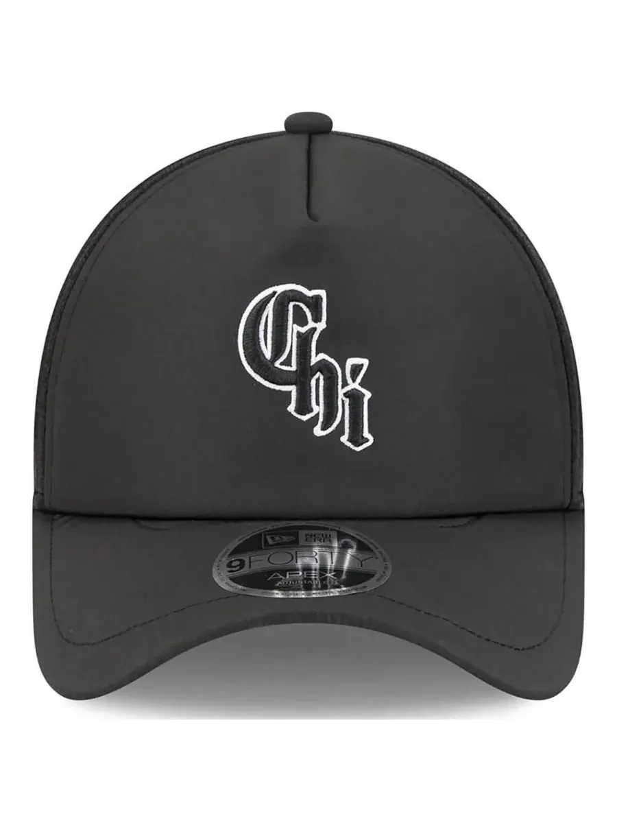 Бейсболка New Era 9FORTY APEX с вышитым логотипом Chicago White Sox — изображение 2 из 5, черный