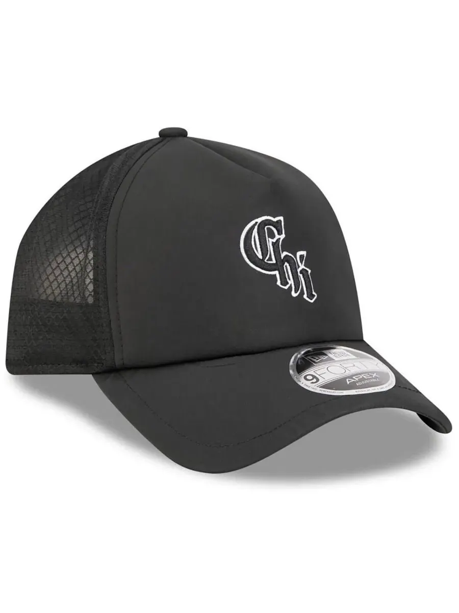 Бейсболка New Era 9FORTY APEX с вышитым логотипом Chicago White Sox — изображение 3 из 5, черный