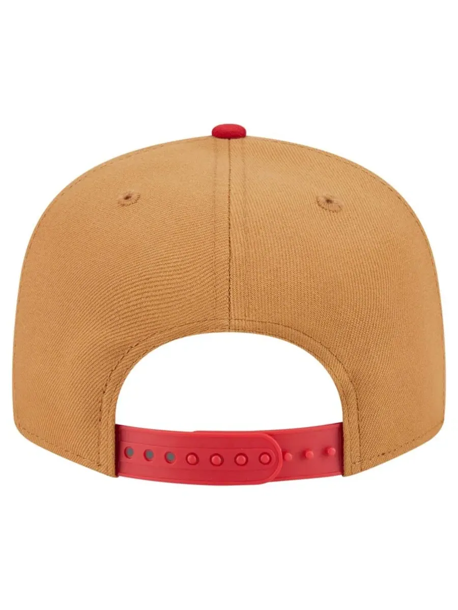 Бейсболка New Era 9FIFTY с вышивкой, Washington Nationals — изображение 3 из 5, хаки красный