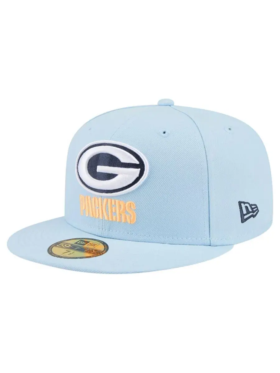 Кепка с высокой тульей Coastal Blue Green Bay Packers 59FIFTY New Era