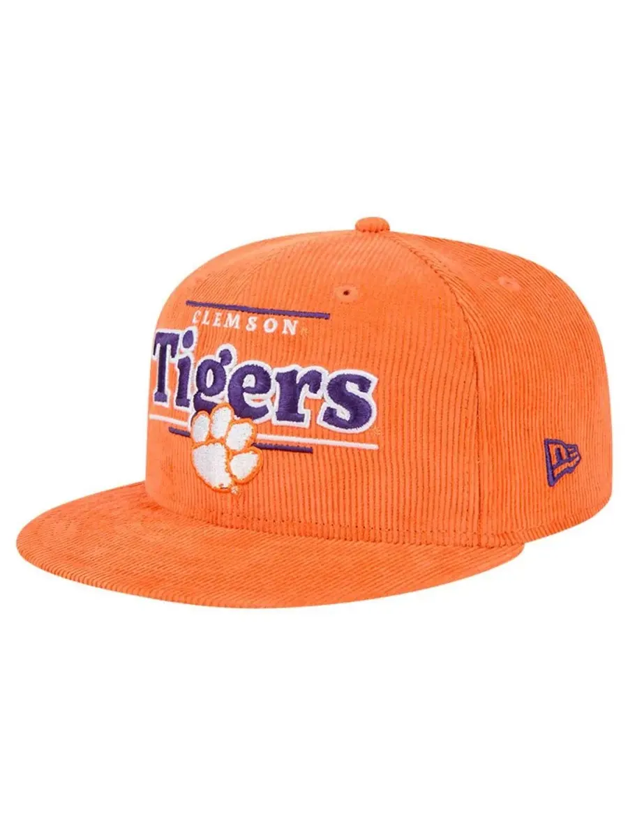 New Era Мужская оранжевая бейсболка Clemson Tigers Display 9FIFTY Snapback