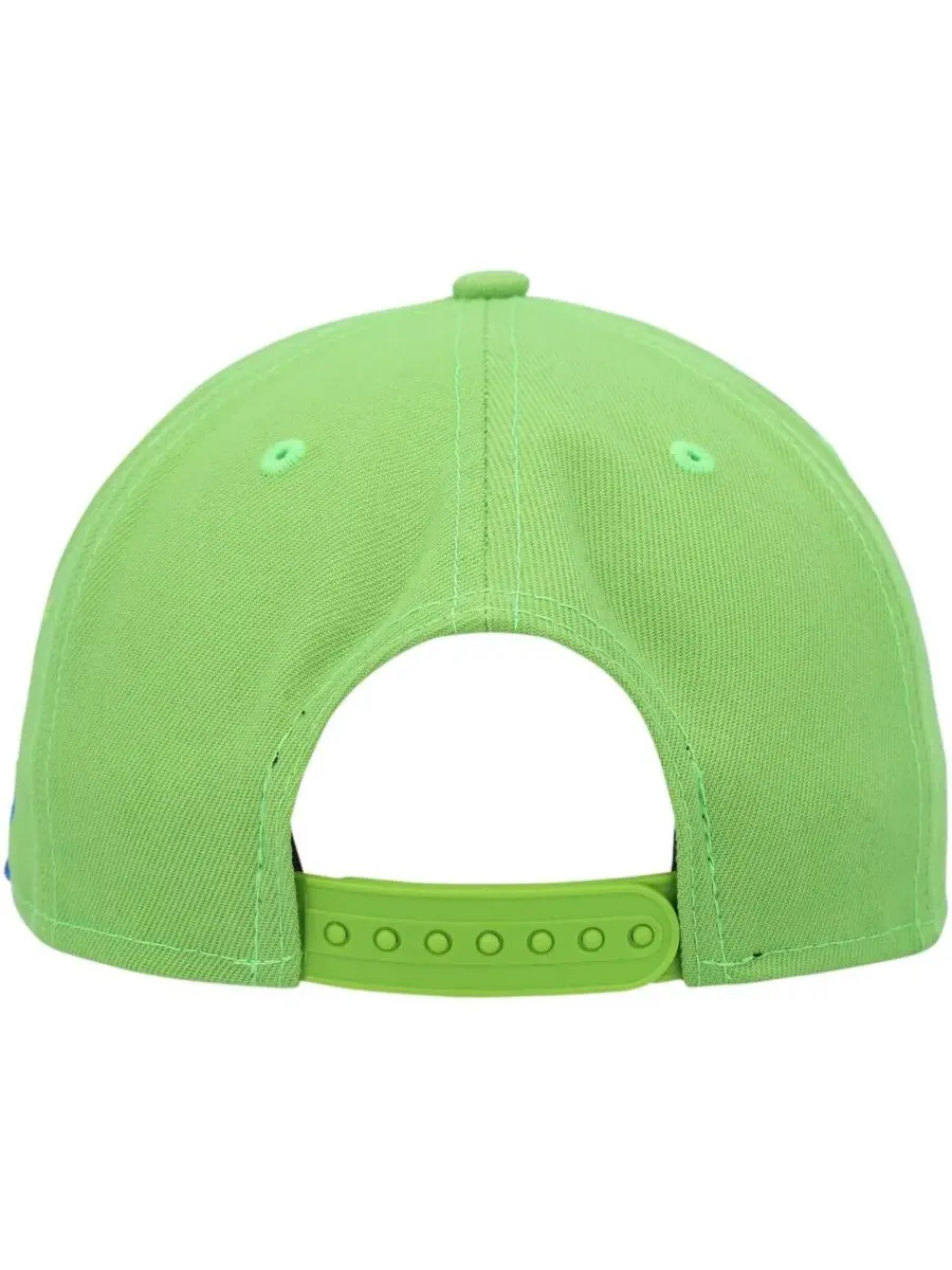 New Era Мужская регулируемая кепка для гольфа Rave Green Seattle Sounders FC с надписью — изображение 2 из 5, зеленый