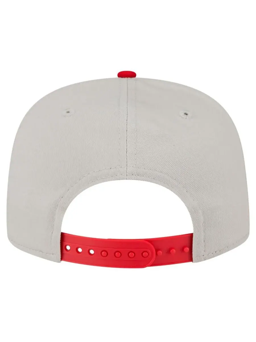 New Era Мужская кремовая бейсболка Cincinnati Reds Iron Golfer Snapback — изображение 2 из 5, бежевый