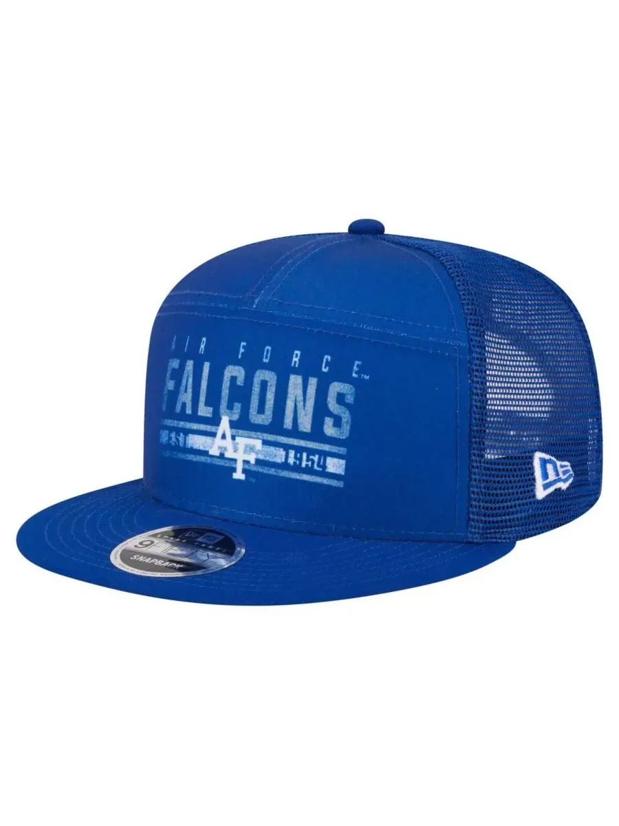 Мужская бейсболка Royal Air Force Falcons Split Panel 9FIFTY Snapback Trucker Hat New Era