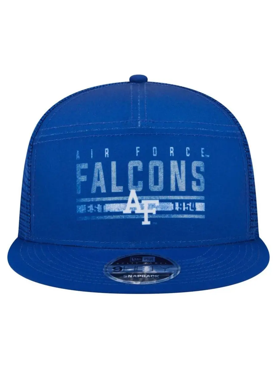 Мужская бейсболка Royal Air Force Falcons Split Panel 9FIFTY Snapback Trucker Hat New Era — изображение 3 из 4, королевский