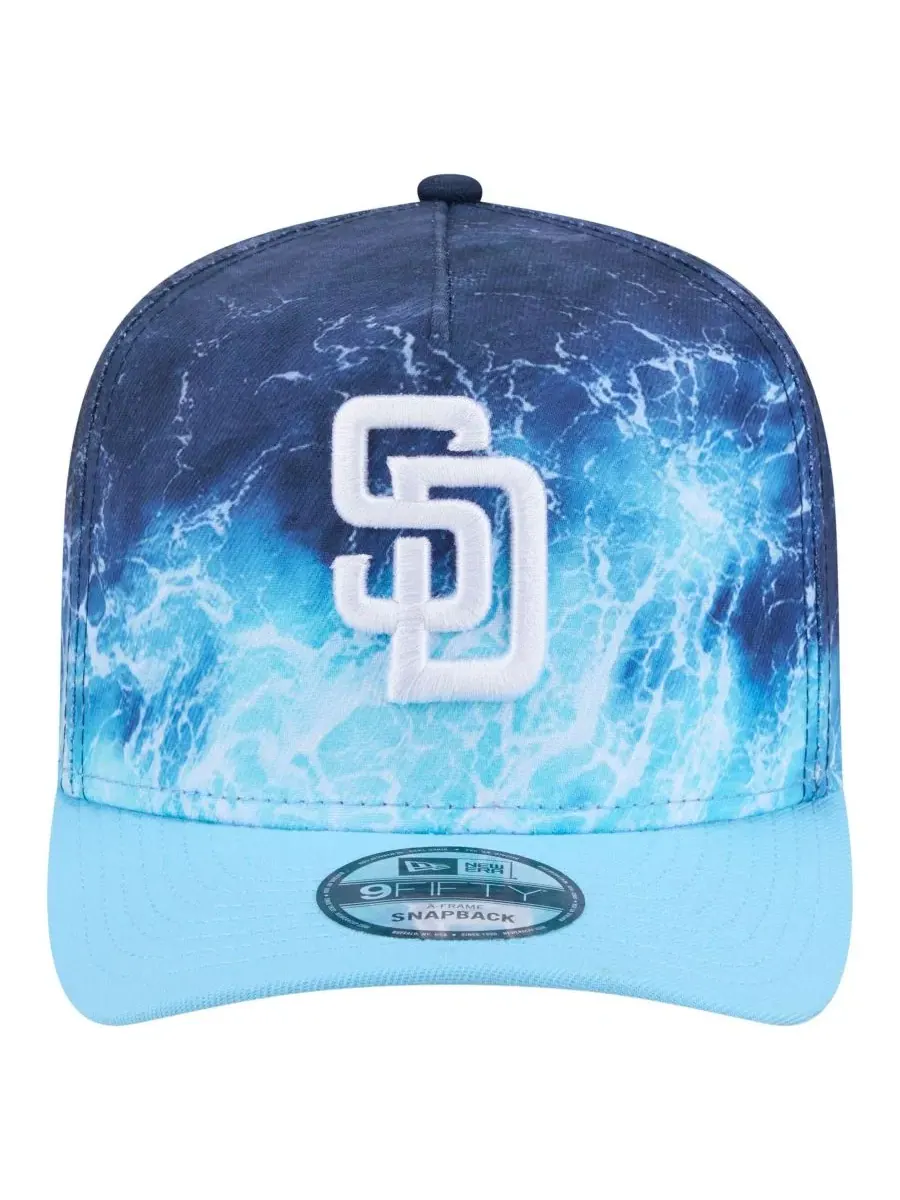 Кепка-снапбек San Diego Padres Deep Water Pre-Curved 9FIFTY A-Frame New Era — изображение 2 из 5, светлый синий