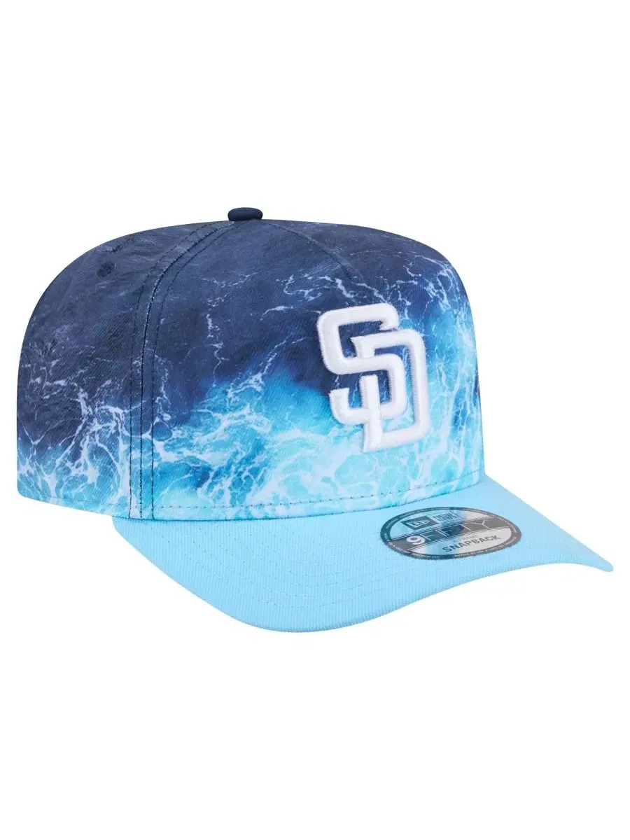Кепка-снапбек San Diego Padres Deep Water Pre-Curved 9FIFTY A-Frame New Era — изображение 3 из 5, светлый синий