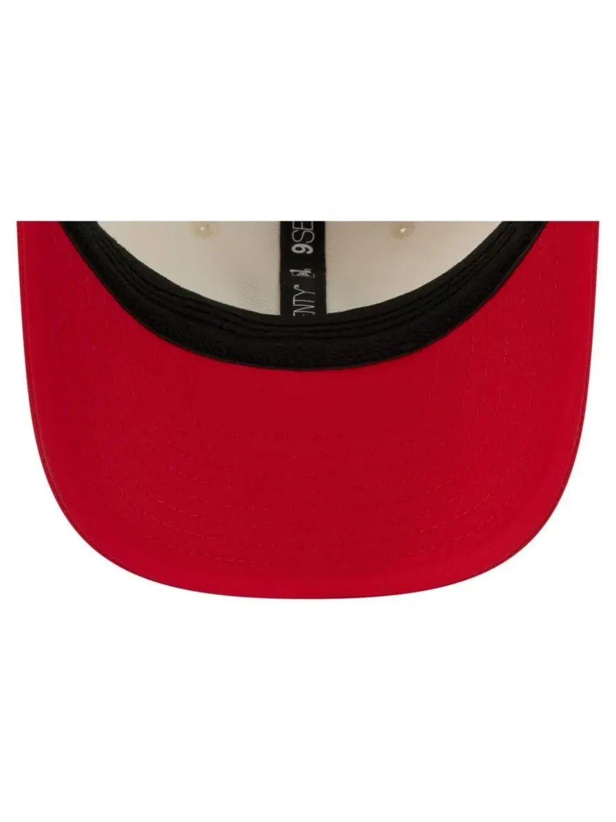 Кепка New Era 9SEVENTY с козырьком — изображение 5 из 5, кремовый красный