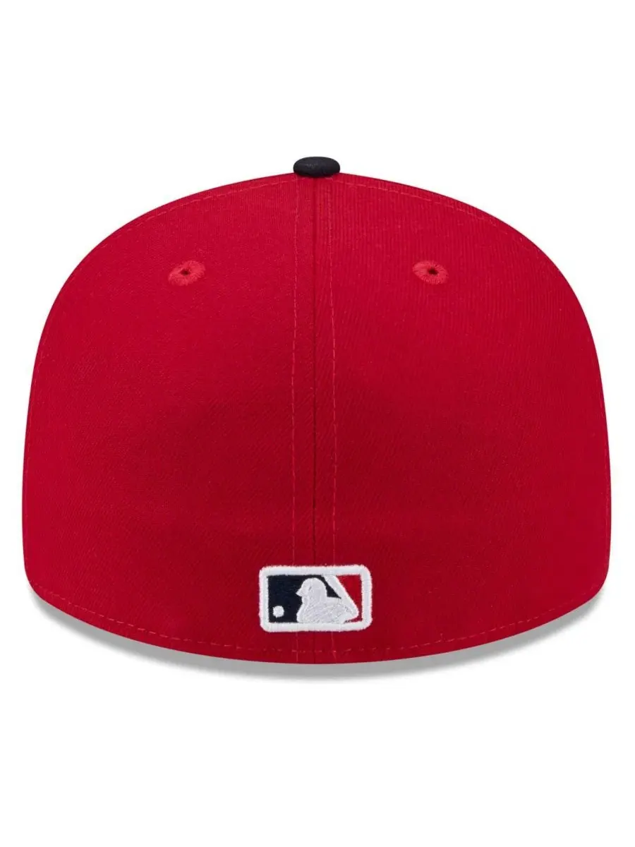 Бейсболка New Era 2026 Spring Training 59FIFTY с вышивкой, Atlanta Braves — изображение 4 из 4, красный темно-синий