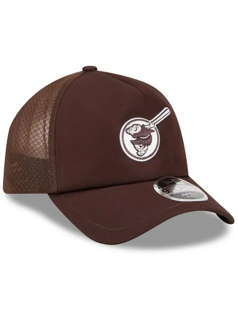 Кепка 9FORTY Apex с вышитым логотипом San Diego Padres New Era — изображение 3 из 4, коричневый