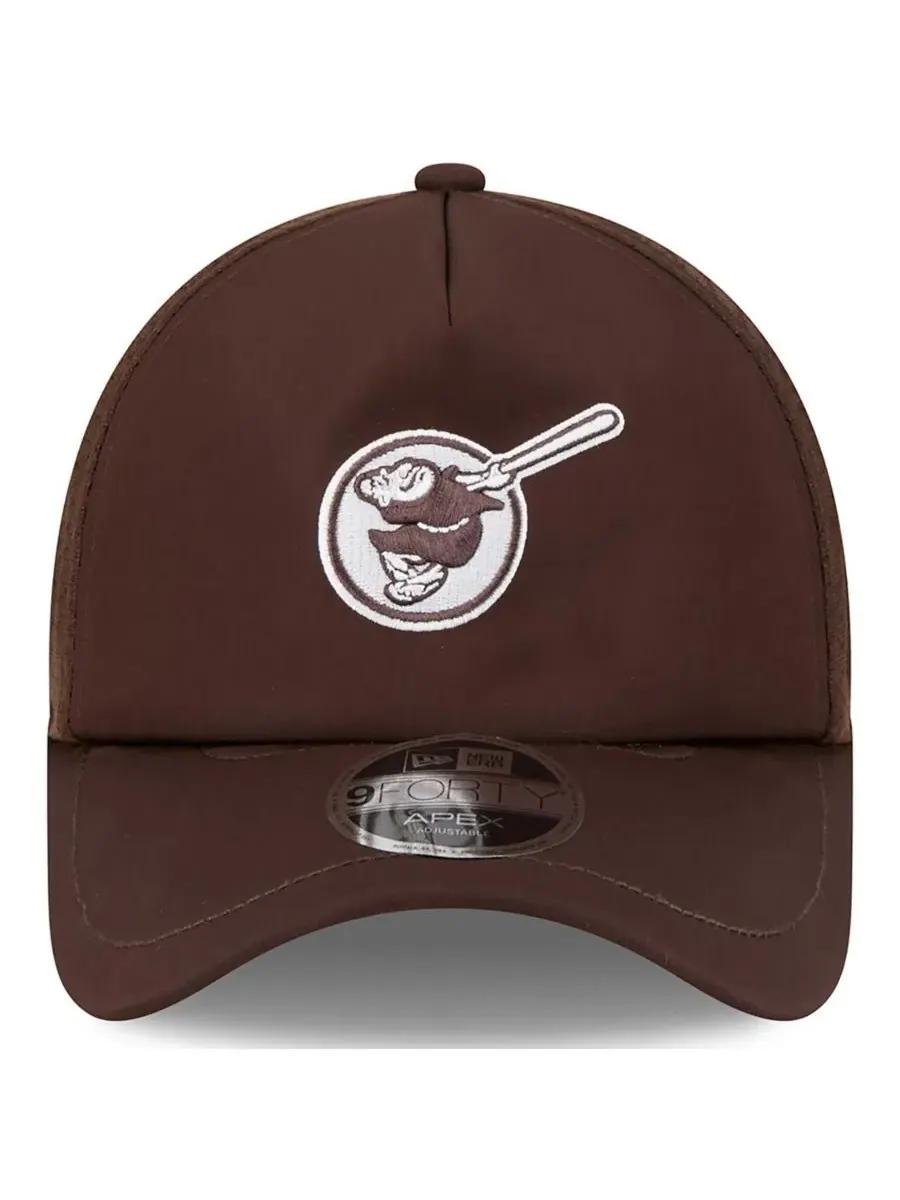 Кепка 9FORTY Apex с вышитым логотипом San Diego Padres New Era — изображение 4 из 4, коричневый