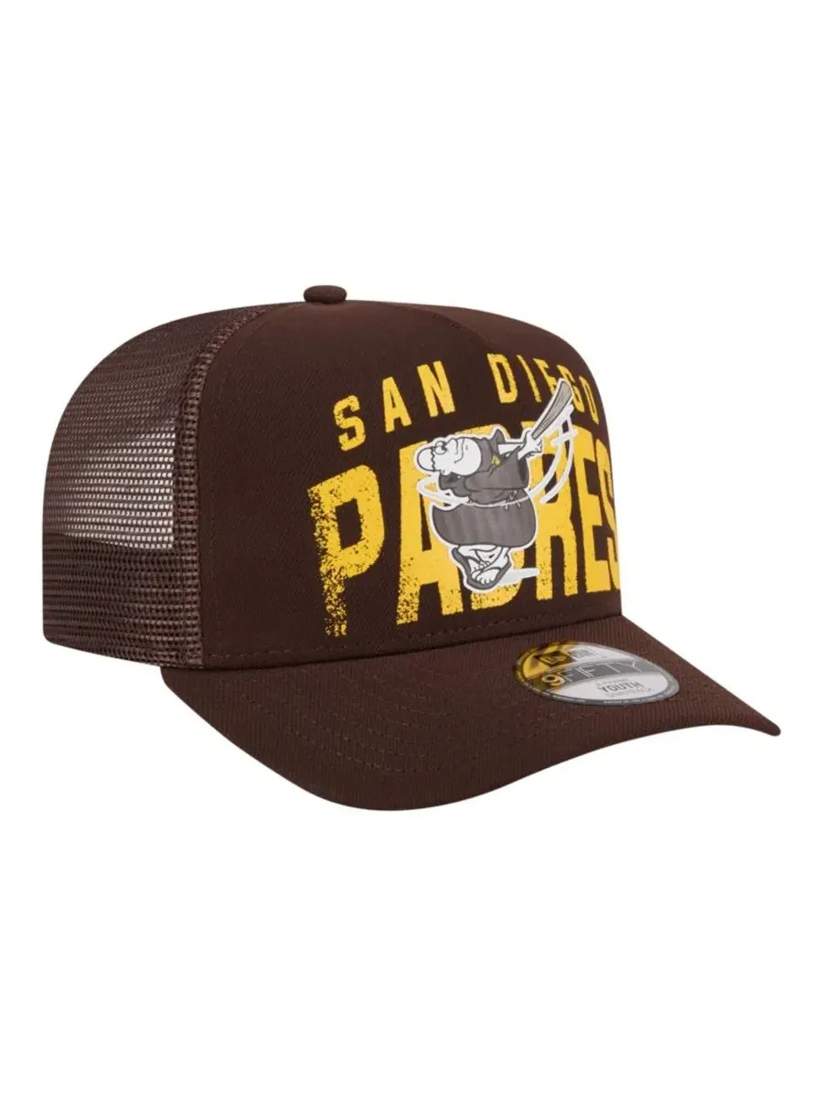 Кепка-снапбек New Era Logo Fade A-Frame 9FIFTY — изображение 3 из 5, коричневый