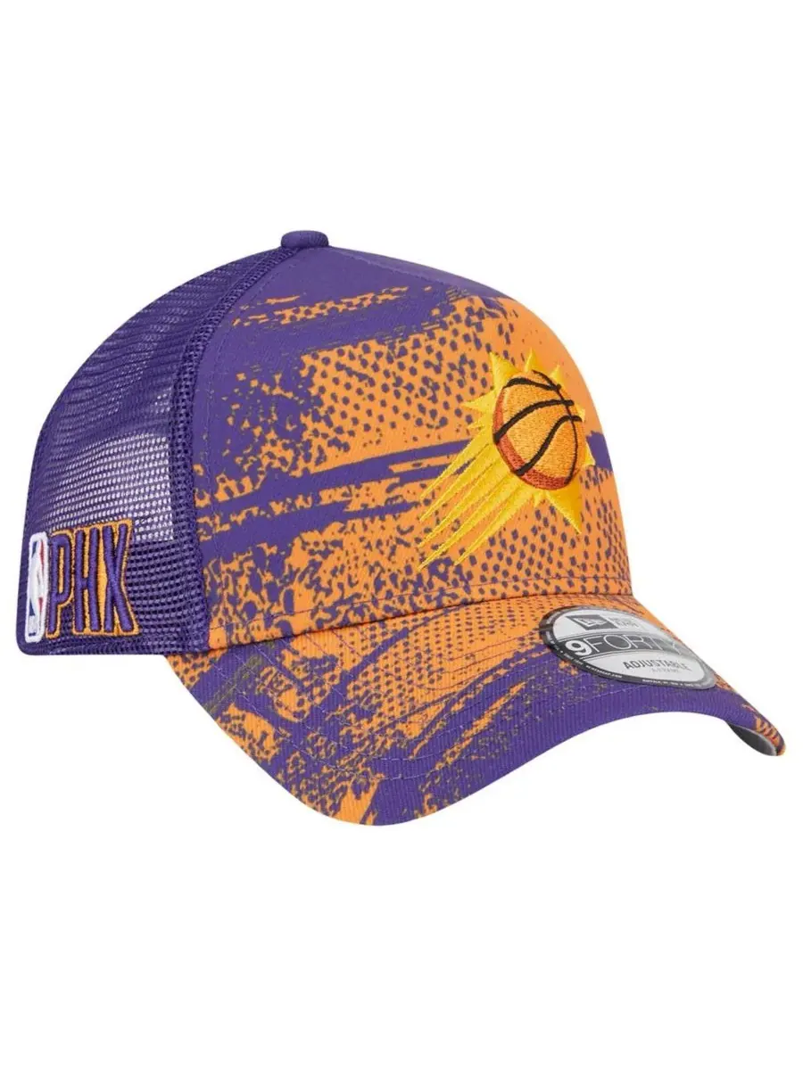 New Era Мужская фиолетово-оранжевая кепка-тракер Phoenix Suns Tip Off A-Frame Trucker 9FORTY с