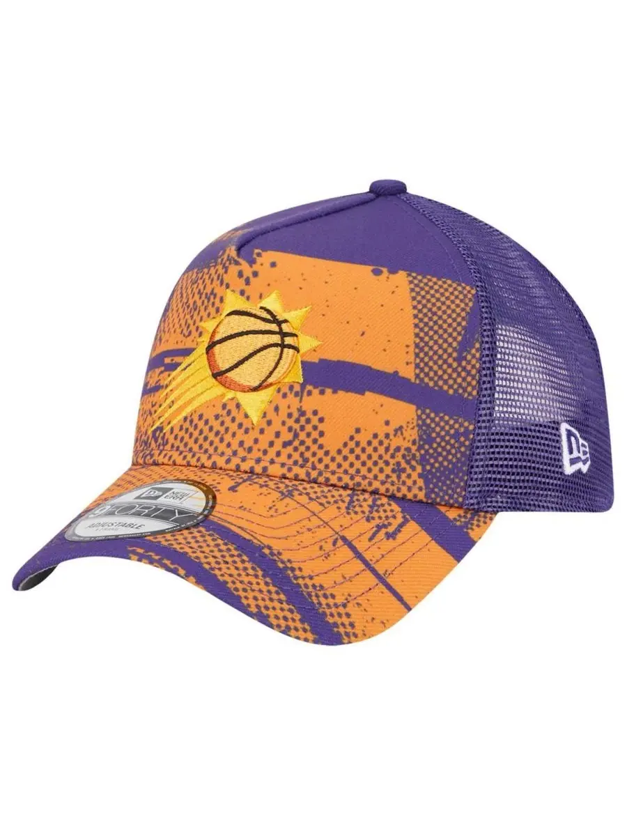 New Era Мужская фиолетово-оранжевая кепка-тракер Phoenix Suns Tip Off A-Frame Trucker 9FORTY с — изображение 3 из 4