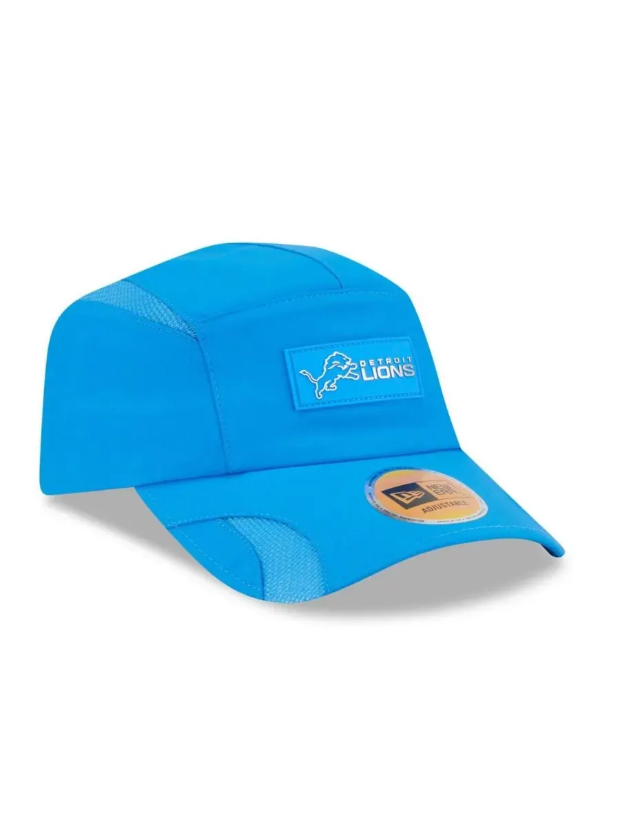 New Era Мужская синяя регулируемая кепка Detroit Lions 2025 Sideline Runner — изображение 4 из 5, синий