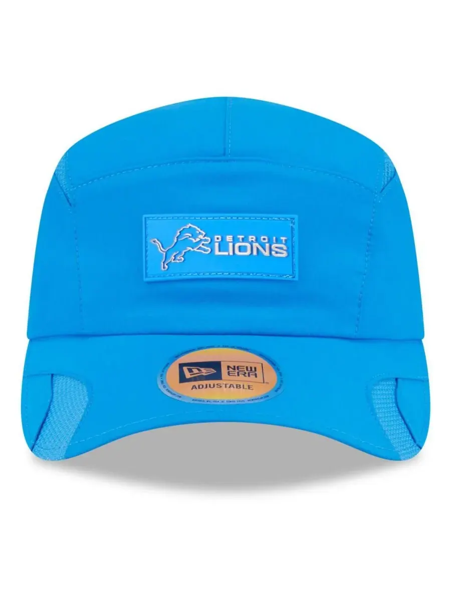 New Era Мужская синяя регулируемая кепка Detroit Lions 2025 Sideline Runner — изображение 5 из 5, синий