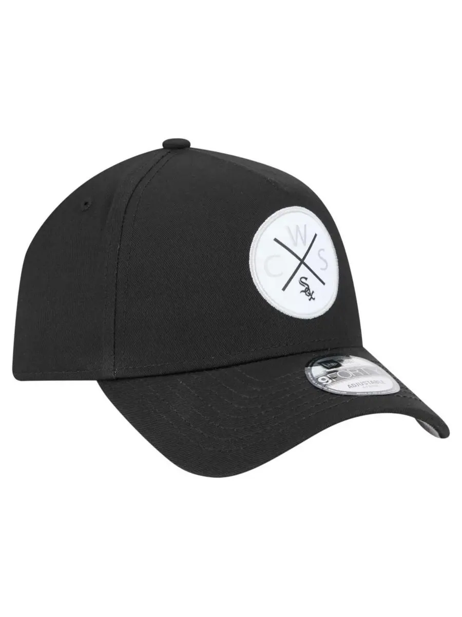 New Era Мужская черная регулируемая бейсболка Chicago White Sox 9FORTY A-Frame — изображение 4 из 5, черный
