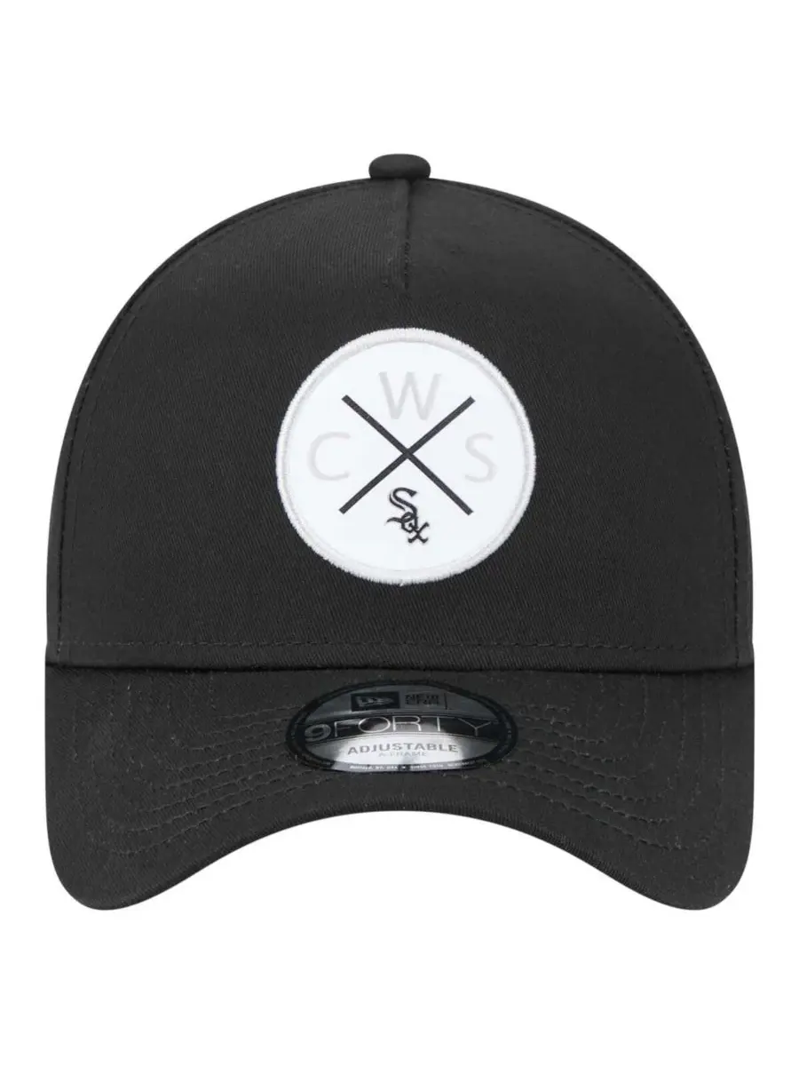 New Era Мужская черная регулируемая бейсболка Chicago White Sox 9FORTY A-Frame — изображение 5 из 5, черный