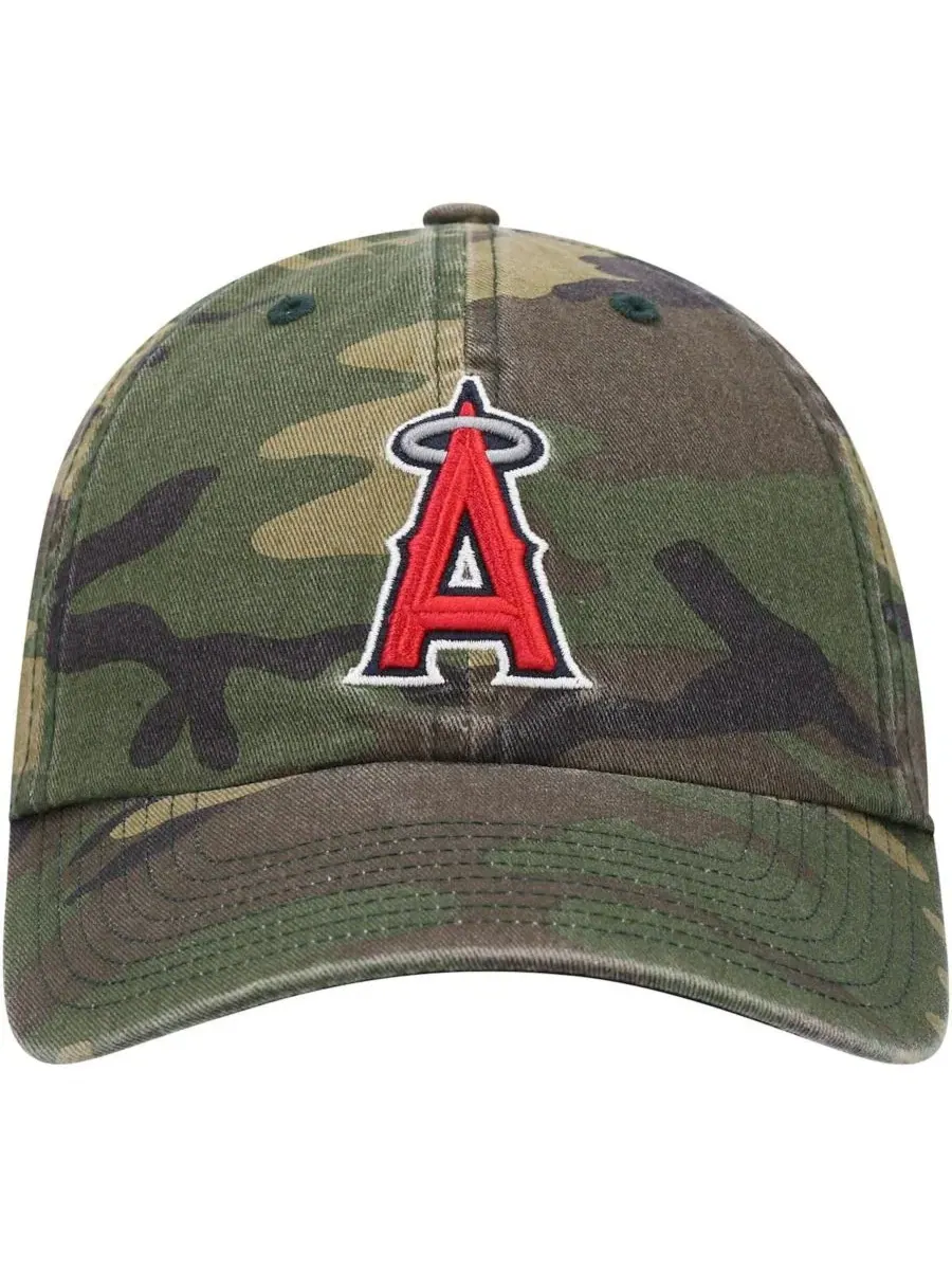 Кепка с вышивкой Los Angeles Angels, Camo '47 Brand — изображение 3 из 5, камуфляж