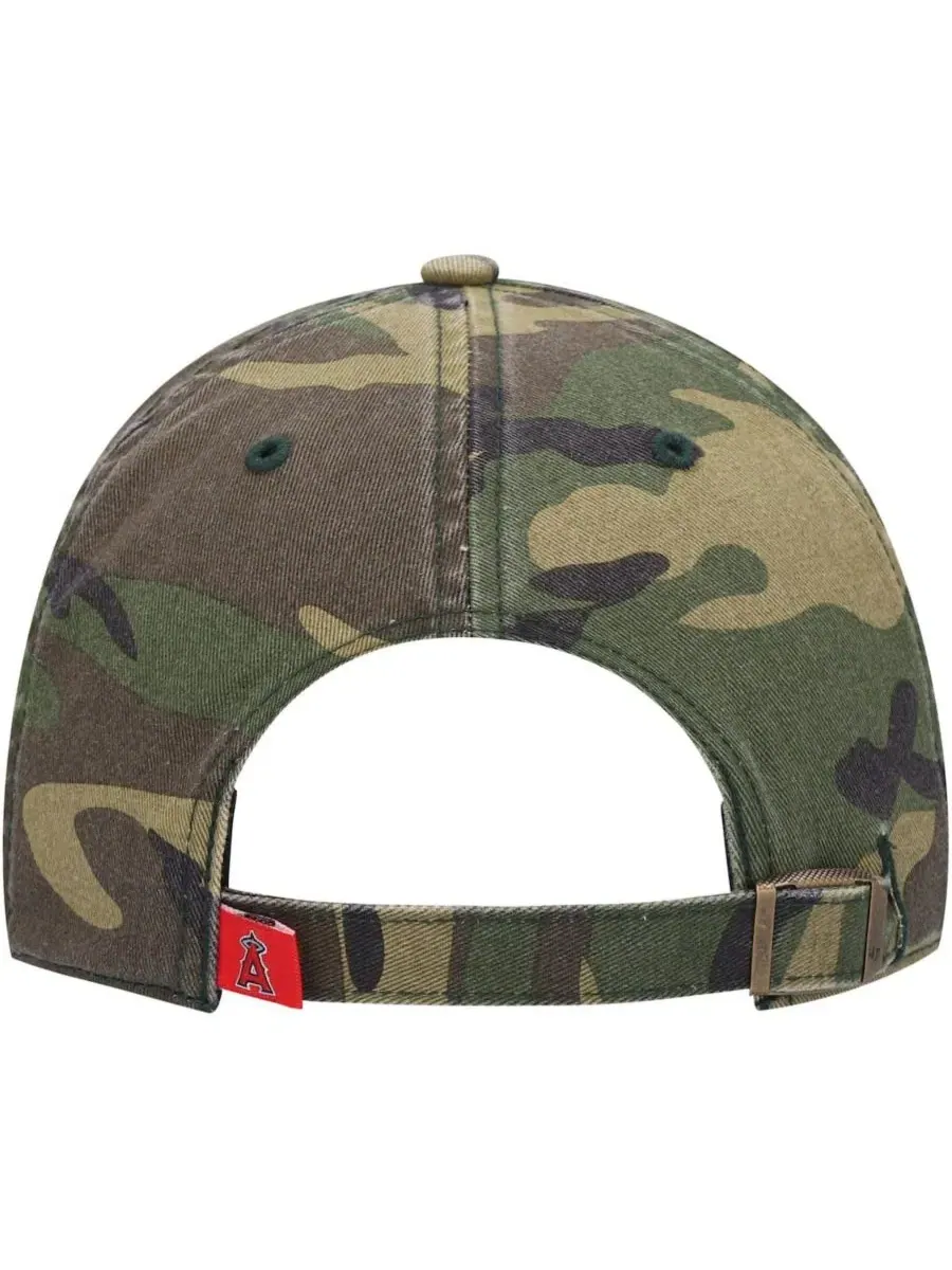 Кепка с вышивкой Los Angeles Angels, Camo '47 Brand — изображение 4 из 5, камуфляж