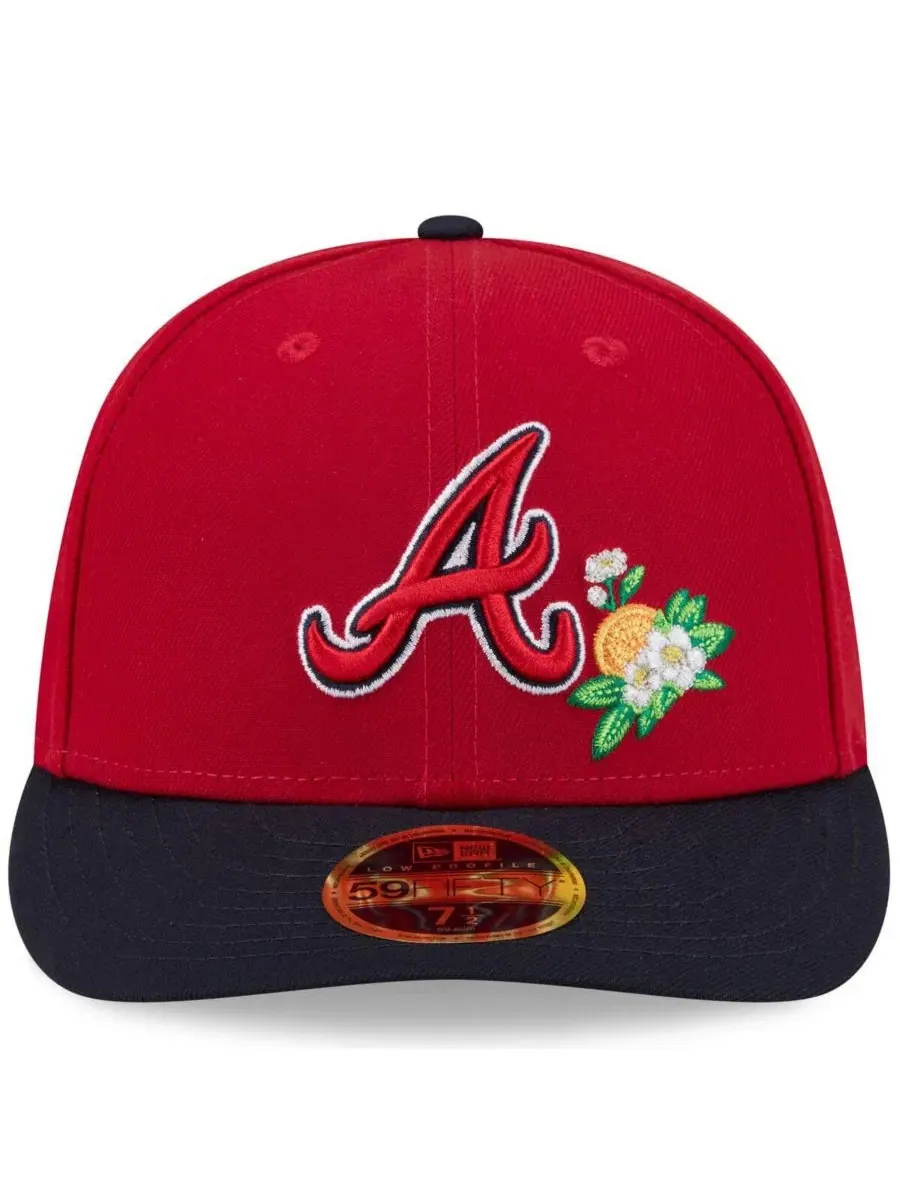 Кепка New Era Atlanta Braves 2026 Spring Training Low Profile 59FIFTY — изображение 2 из 4, красный темно-синий