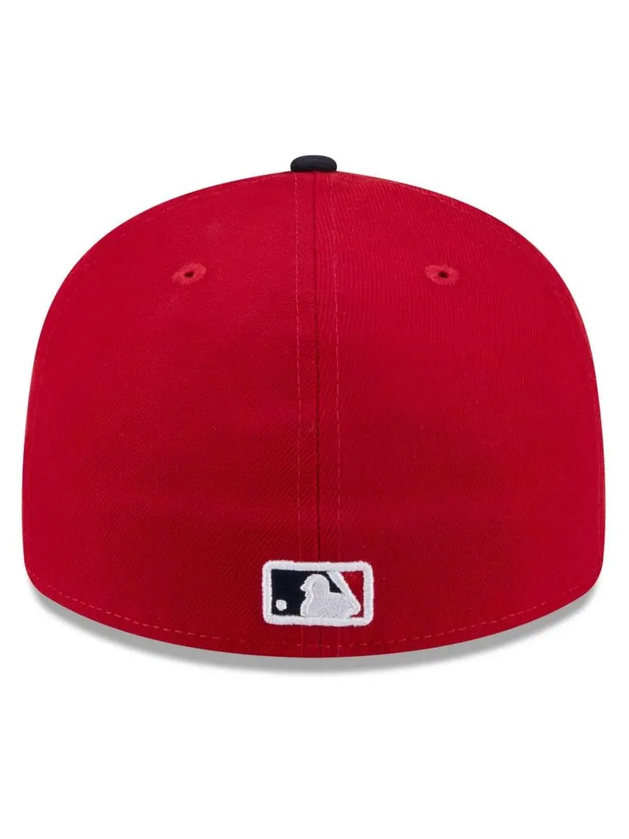 Кепка New Era Atlanta Braves 2026 Spring Training Low Profile 59FIFTY — изображение 4 из 4, красный темно-синий
