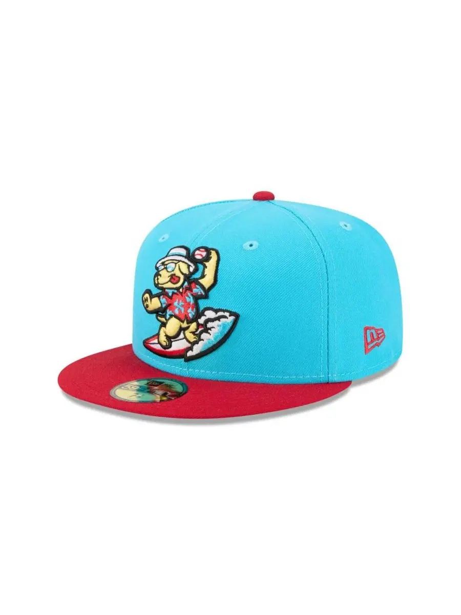 Бейсболка New Era с высокой тульей, с плоским козырьком, Clearwater Threshers Theme Nights New Era