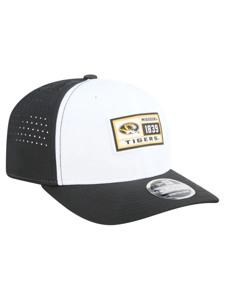 Бейсболка Missouri Tigers с патчем New Era — изображение 4 из 5, белый черный