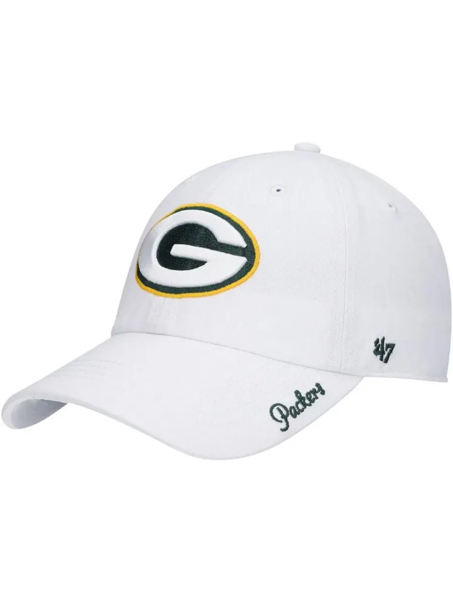 Бейсболка с вышивкой Green Bay Packers '47 Brand — изображение 2 из 5, белый
