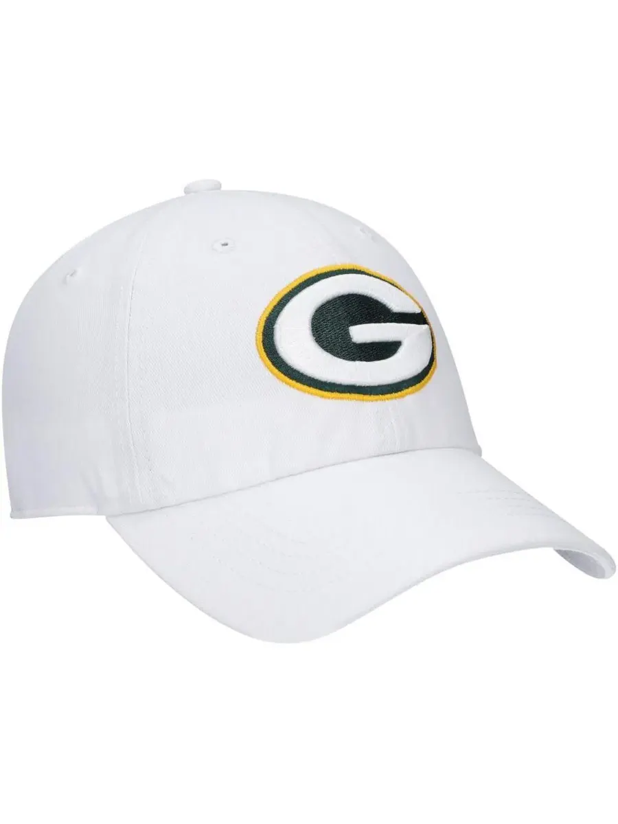 Бейсболка с вышивкой Green Bay Packers '47 Brand — изображение 4 из 5, белый