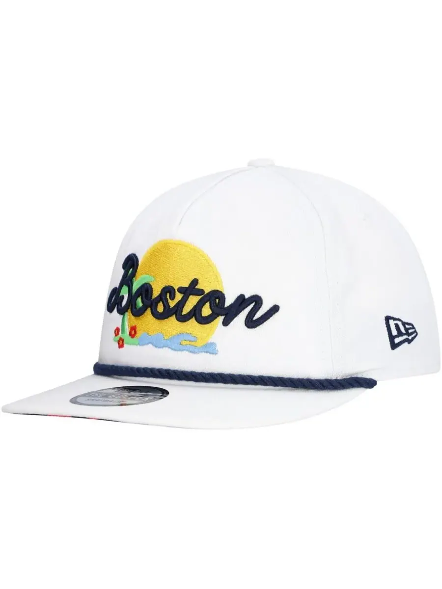New Era Мужская белая регулируемая кепка для гольфа Boston Red Sox Paradise — изображение 4 из 5, белый