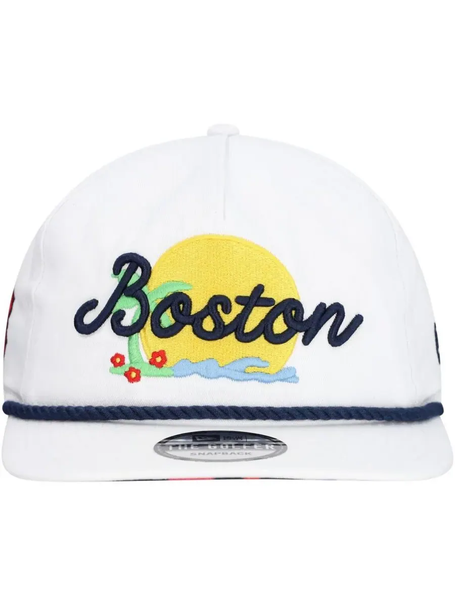 New Era Мужская белая регулируемая кепка для гольфа Boston Red Sox Paradise — изображение 5 из 5, белый