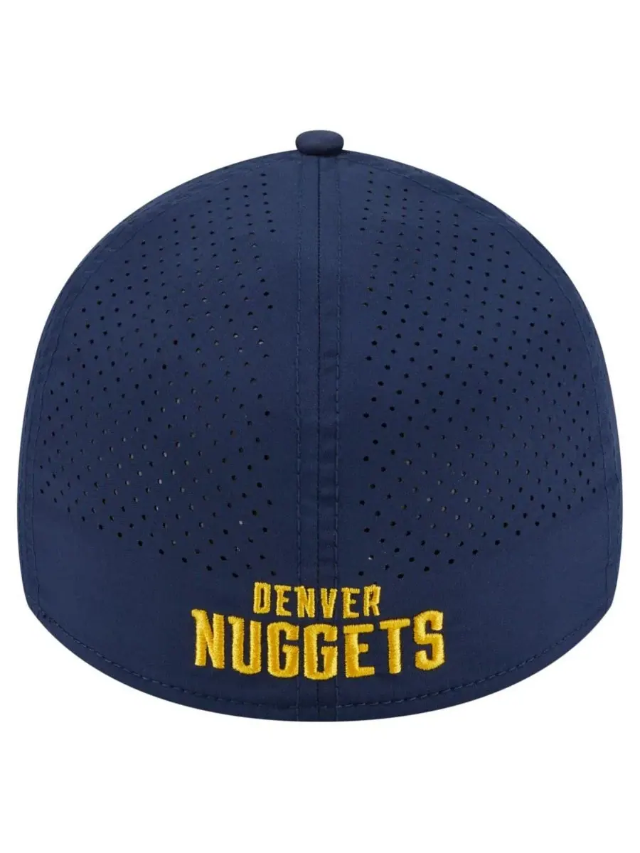 New Era Мужская темно-синяя кепка Denver Nuggets Featherweight Poly Rope Flex 39Thirty — изображение 4 из 4, темно-синий