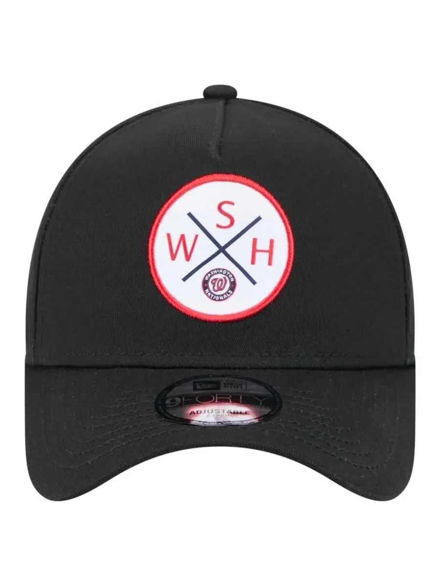 New Era Мужская черная регулируемая бейсболка Washington Nationals 9FORTY A-Frame — изображение 5 из 5, черный