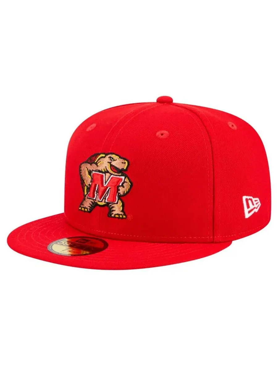 New Era Мужская красная бейсболка Maryland Terrapins 59FIFTY