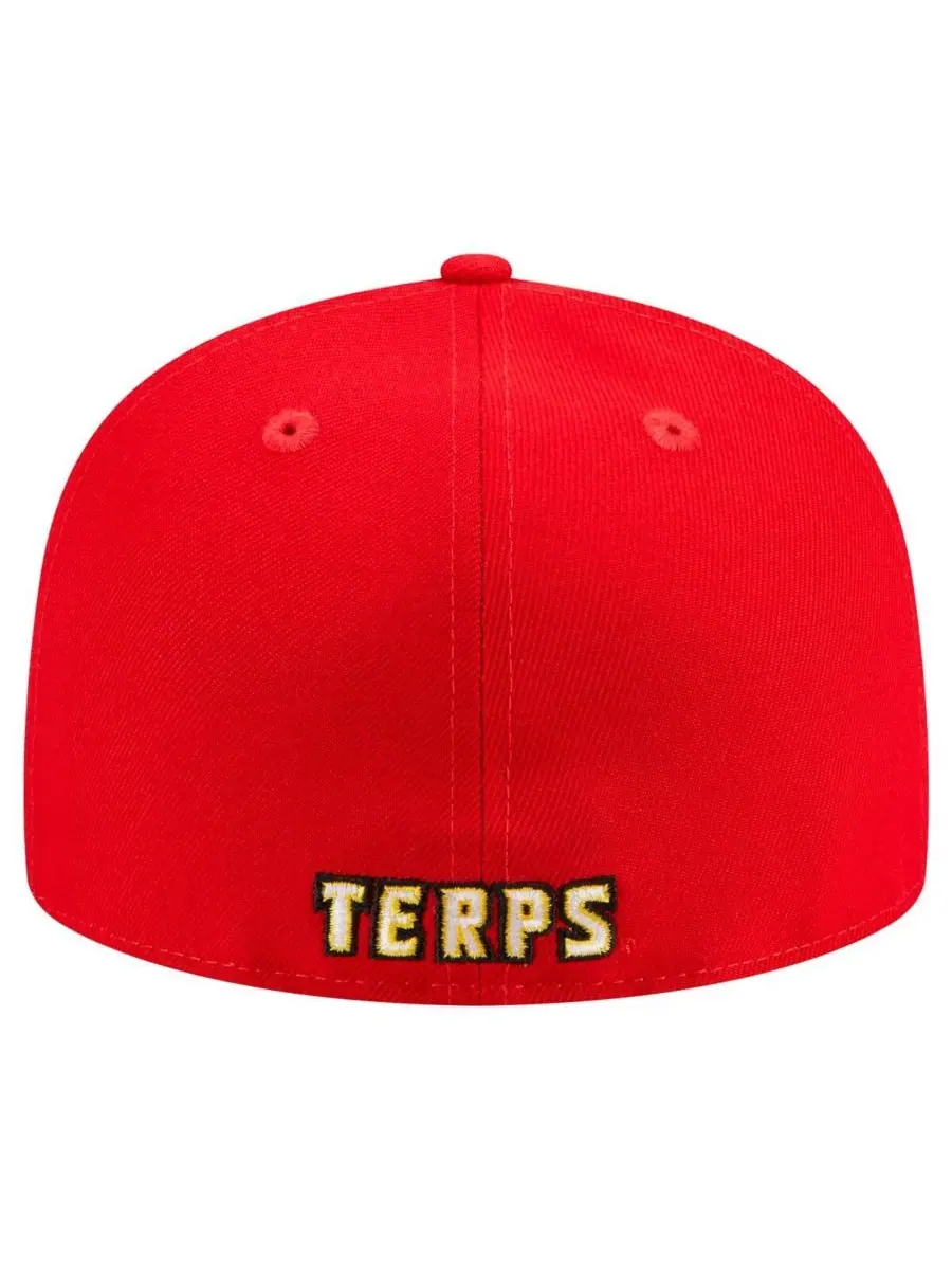 New Era Мужская красная бейсболка Maryland Terrapins 59FIFTY — изображение 2 из 5, красный