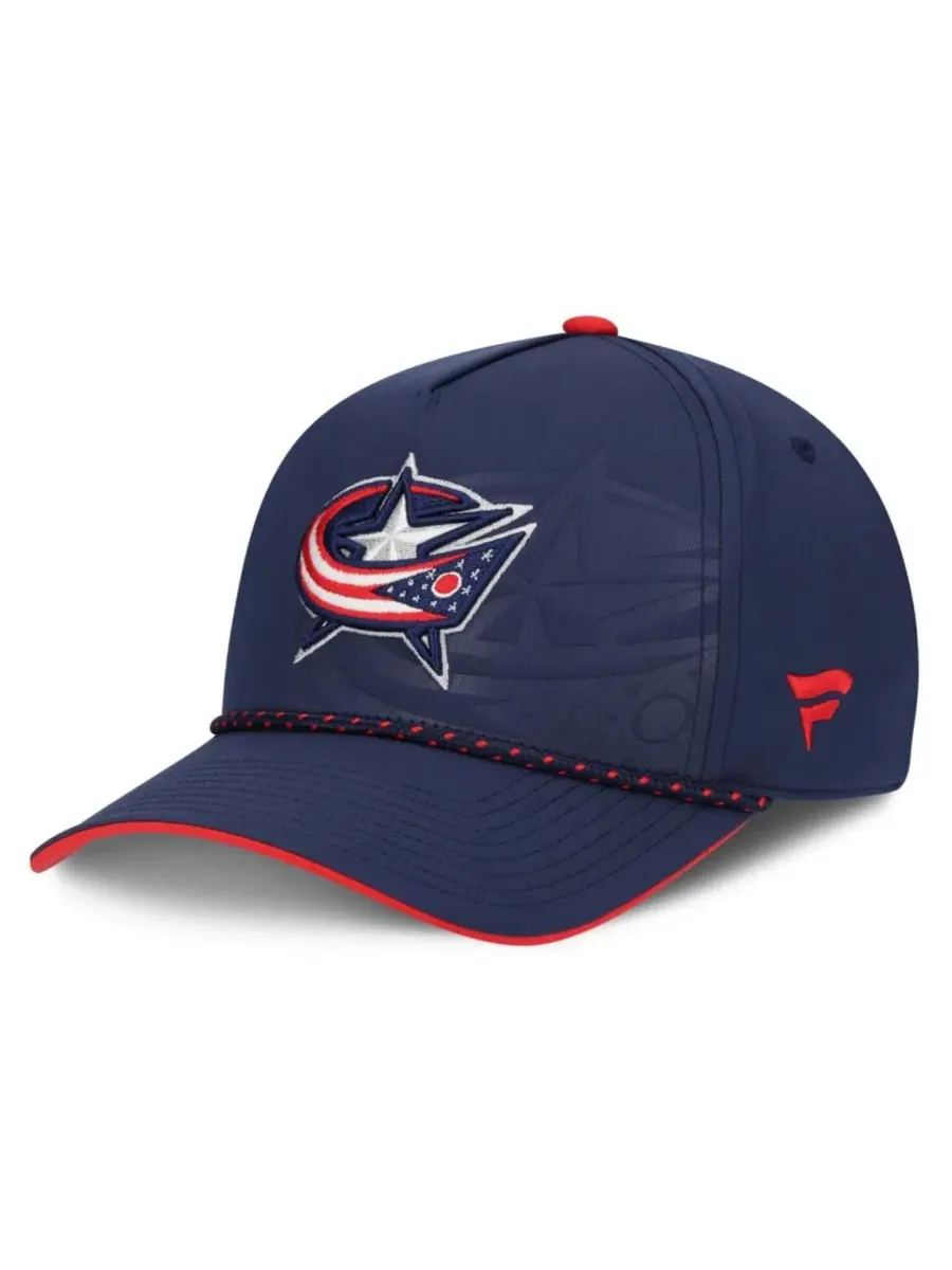 Кепка с вышивкой Columbus Blue Jackets On Stage Podium A-Frame Fanatics