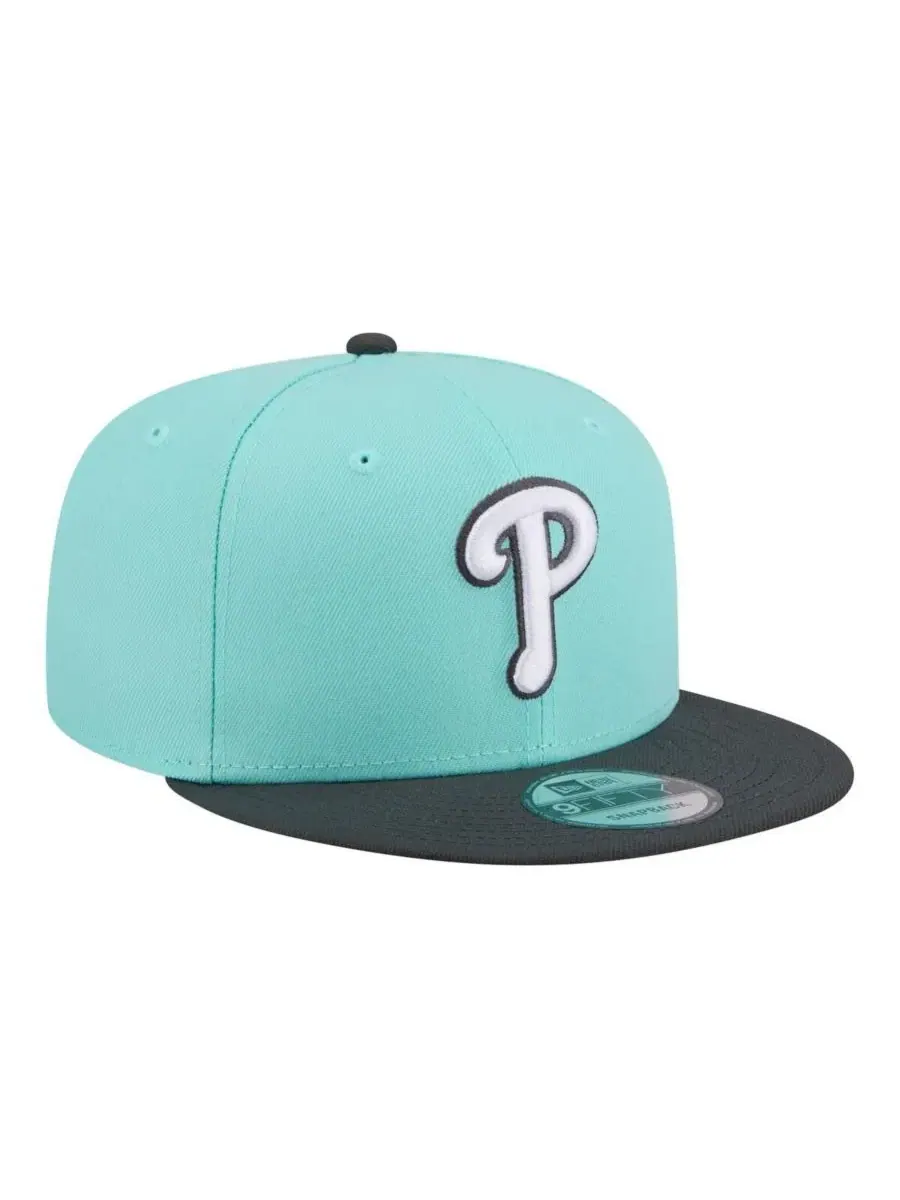 Кепка-снэпбек с вышитым логотипом Philadelphia Phillies New Era — изображение 3 из 5, темно-серый
