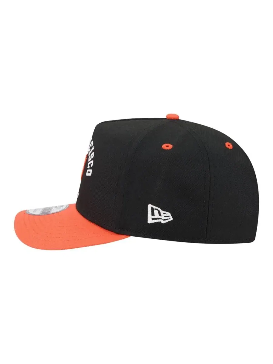 Кепка-снэпбек с вышивкой San Francisco Giants Arched A-Frame 9FIFTY New Era — изображение 7 из 7, черный оранжевый