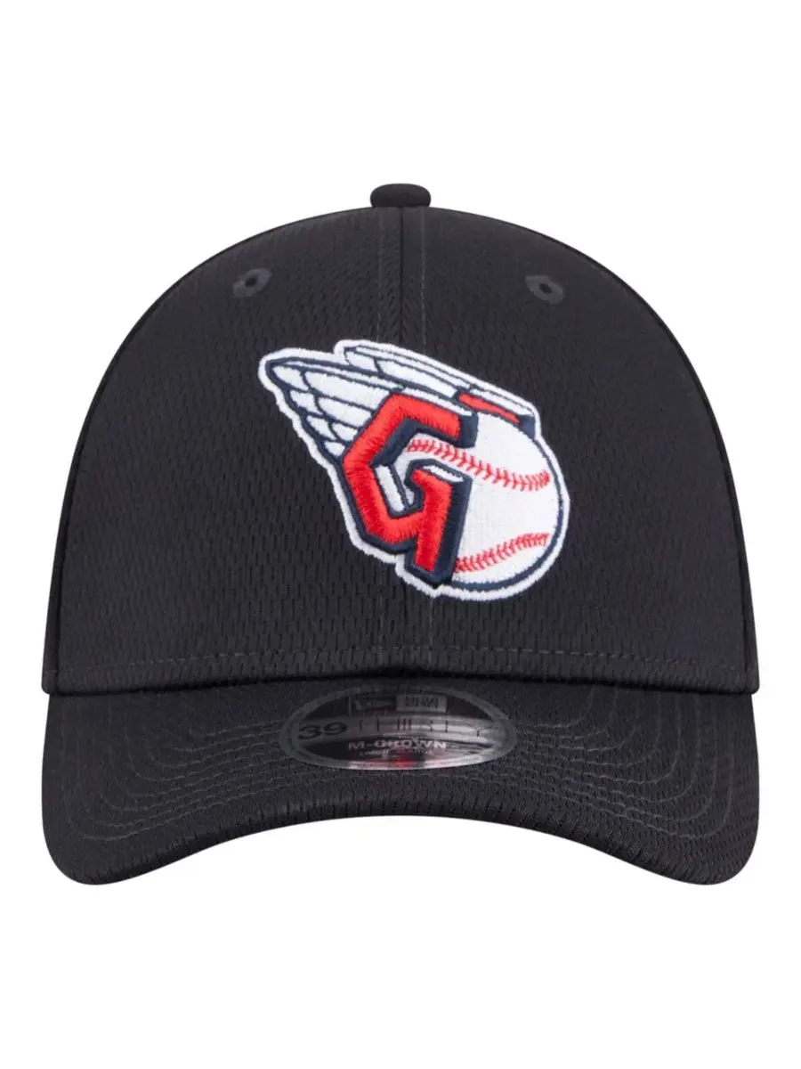 Кепка New Era 39THIRTY Flex Hat с вышивкой Cleveland Guardians — изображение 2 из 5, темно-синий