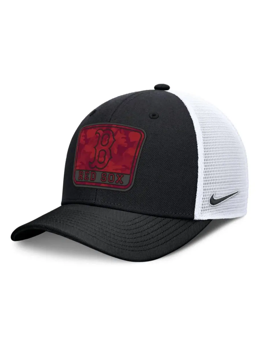 Бейсболка-тракер Nike Boston Red Sox Camo Rise Dri-FIT