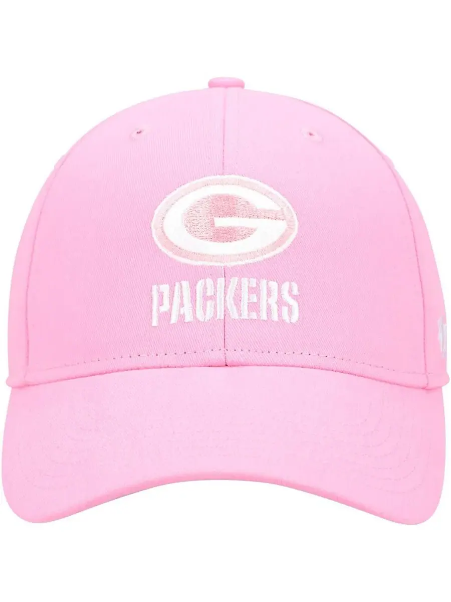 Бейсболка Green Bay Packers Rose MVP с регулируемым ремешком '47 Brand — изображение 2 из 4, розовый