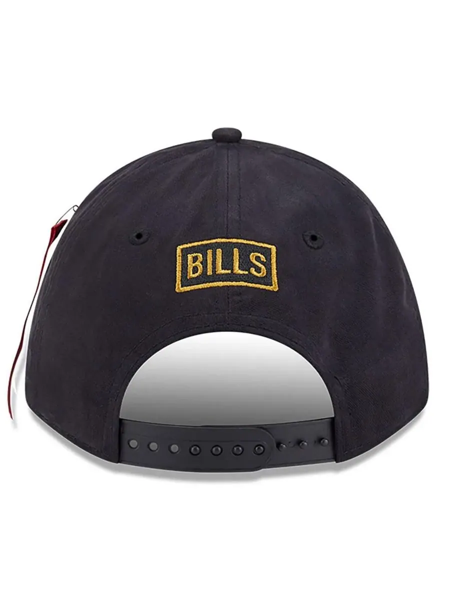 New Era Мужская регулируемая кепка Alpha Industries Buffalo Bills A-Frame 9FORTY черного цвета от — изображение 4 из 4