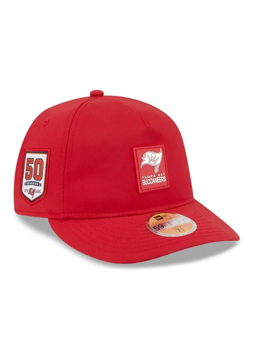 New Era Мужская красная кепка Tampa Bay Buccaneers 2025 Sideline Retro Crown 59FIFTY Fitted Hat — изображение 4 из 5, красный