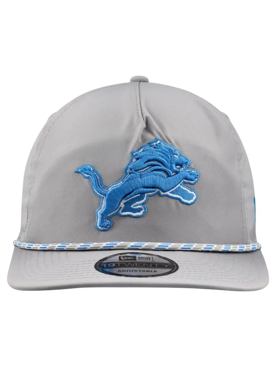 New Era Мужская серебристая кепка Detroit Lions Rope 19TWENTY — изображение 4 из 4, серебряный
