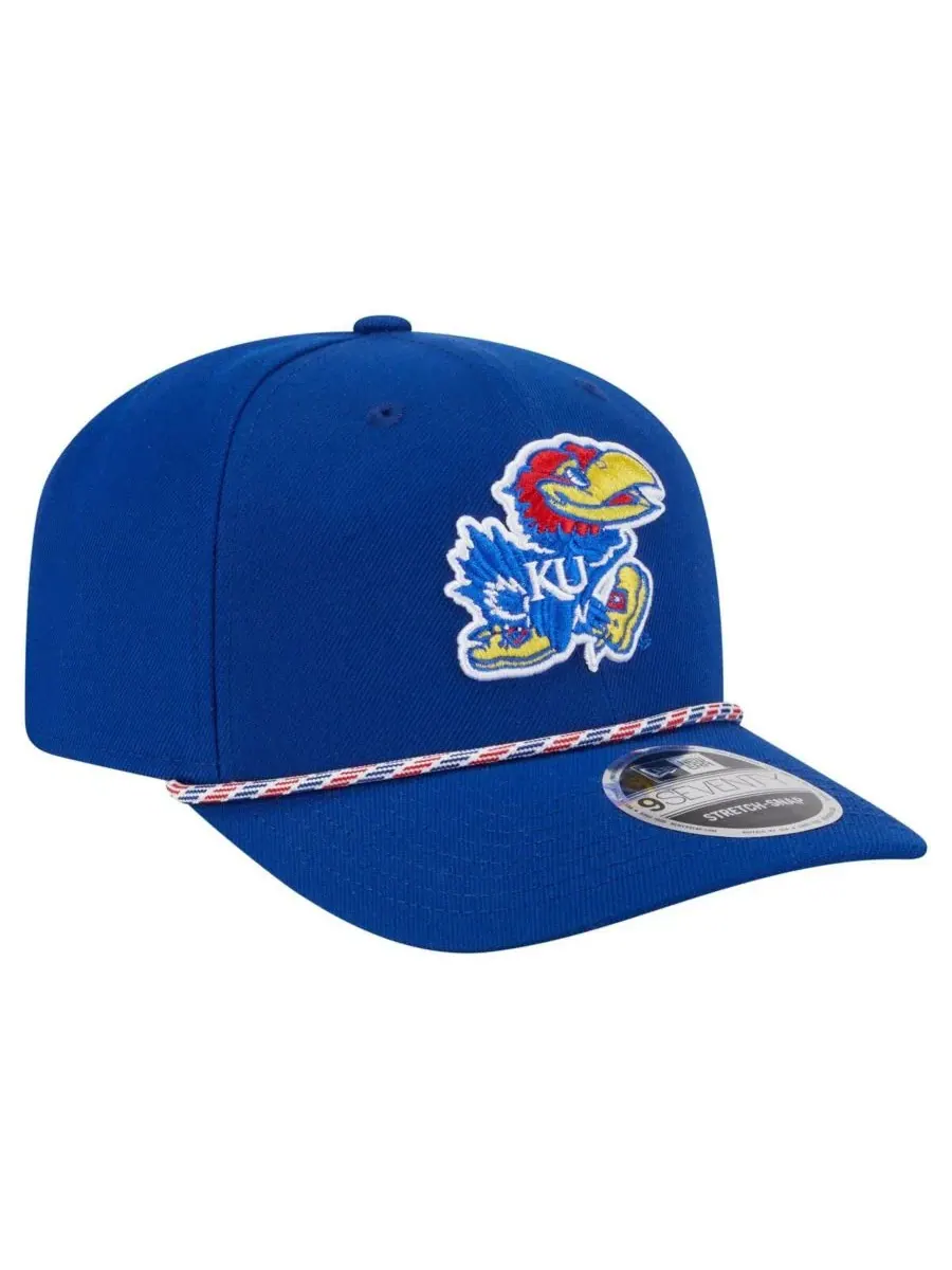 New Era Мужская бейсболка Royal Kansas Jayhawks Game Day Multi-Rope 9SEVENTY Stretch-Snap Hat — изображение 3 из 5