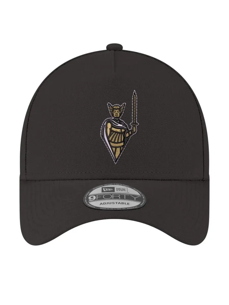New Era Мужская регулируемая кепка Eclipse Black Golden State Valkyries Core Logo A-Frame 9FORTY — изображение 2 из 4, черный