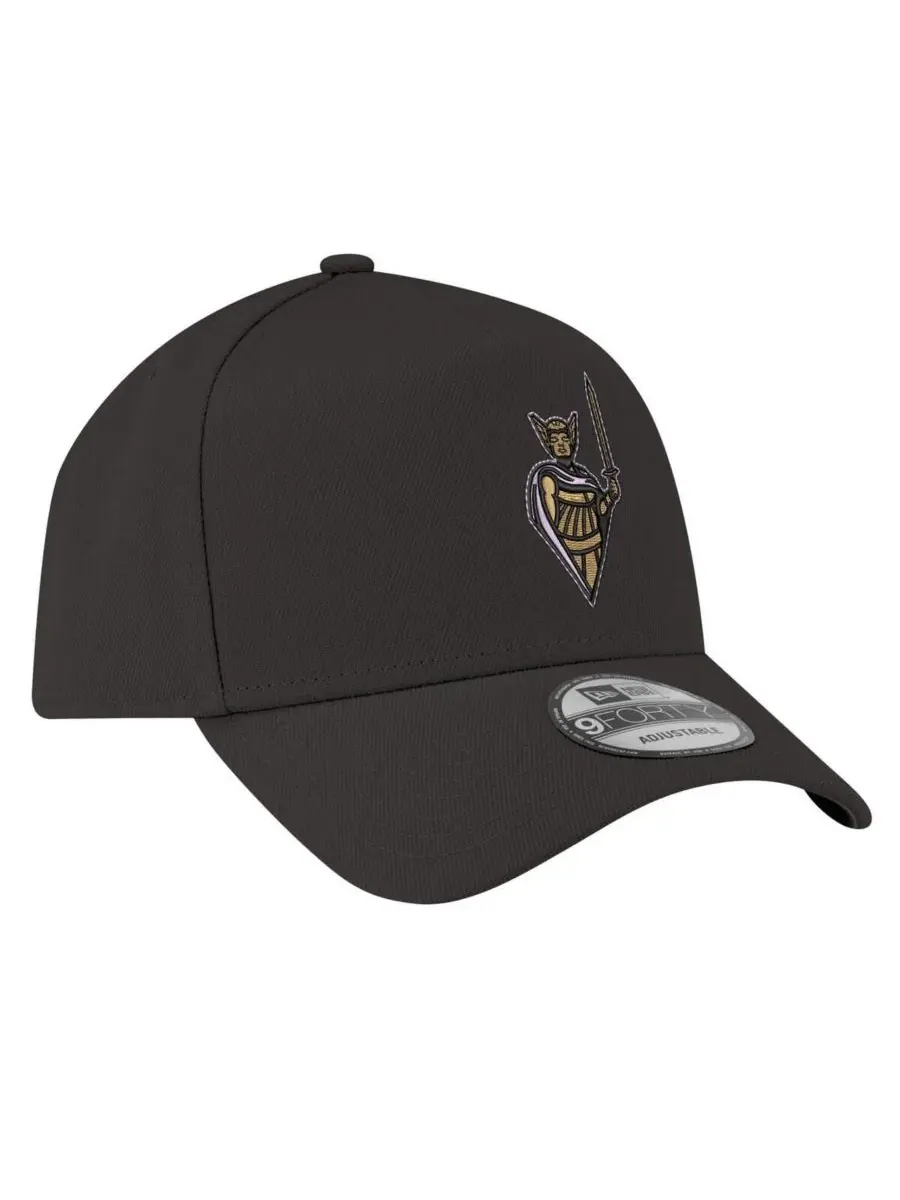 New Era Мужская регулируемая кепка Eclipse Black Golden State Valkyries Core Logo A-Frame 9FORTY — изображение 4 из 4, черный