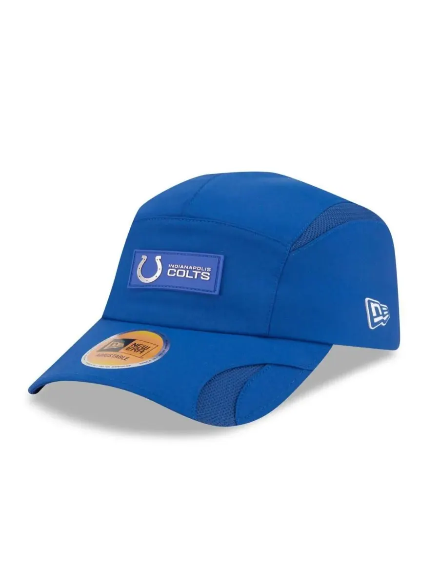 Мужская регулируемая бейсболка Royal Indianapolis Colts 2025 Sideline Runner New Era