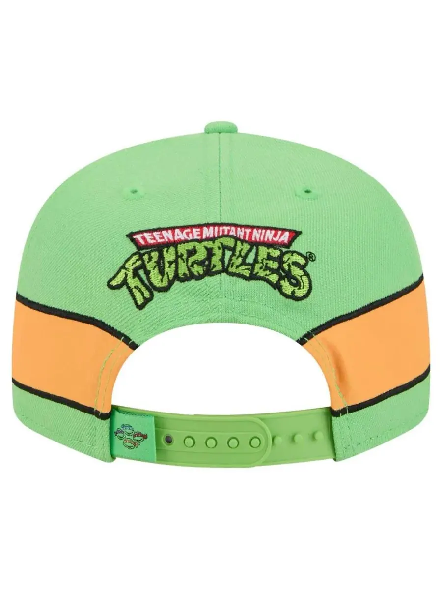 New Era Мужская зеленая кепка-снепбэк Teenage Mutant Ninja Turtles Michelangelo 9Fifty — изображение 3 из 5, зеленый